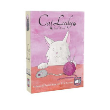 Aeg Cat Lady - Original Card Game, Collect And Rescue Cats And Strays, Family Fun, Cute Art, 2 To 4 Players, 30 Minute Play Time, For Ages 14 And Up, Alderac Entertainment Group