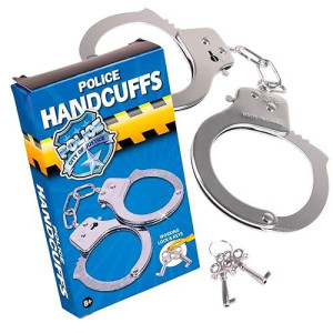 Kangaroo - Police Role Play Kids Toy Handcuffs With Keys For Kids/Toddlers - Fake Pretend Play Mini Metal Halloween Sheriff Handcuff Props
