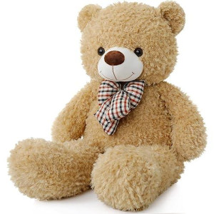 Doldoa Giant Teddy Bear Stuffed Animal, Big Teddy Bear For Baby Shower, Big Stuffed Bear Plush For Girlfriend Children, 32Inch, Tan