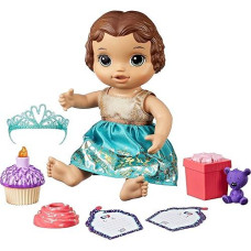 Baby Alive Cupcake Birthday Brunette Baby Girl Doll