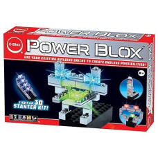 E-Blox Power Blox Builder - Starter Kit 3D Led Light-Up Building Blocks Toys Set For Kids Ages 8+