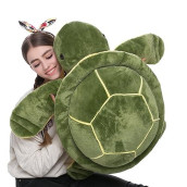 Doldoa Big Plush Eyes Sea Turtle Stuffed Animal Tortoise Toys For Children Girlfriend (25 Inch)