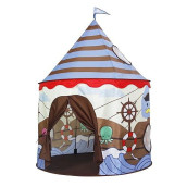 Homfu Kids Play Tent Outdoor Boys Indoor Playhouse For Children Tents Toddler Girls Gift Game Play Housetoys (Brown)