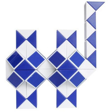 Mipartebo Magic Snake Cube Twist Puzzle 72 Wedges Large Size Twist Fidget Snake Toys Gift Party Favors For Kids Adults Teens Blue