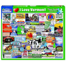 White Mountain Puzzles I Love Vermont - 1000 Piece Jigsaw Puzzle