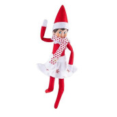 The Elf On The Shelf Claus Couture Collection Snowflake Skirt & Scarf- Scout Elf Not Included