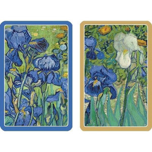 Caspari Double Deck Of Bridge Playing Cards, Van Gogh Irises