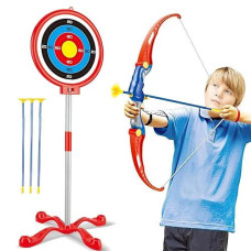 Kiddie Play Bow And Arrow For Kids Toy Archery Set With Target For Boys And Girls Age 5 - 12 Years Old
