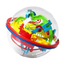 Intellect 3D Ufo Maze Ball Labyrinth Globe Toys 100 Challenging Barriers Puzzle Toy Space Training Imagination Education Toy For Children 6-18 Years