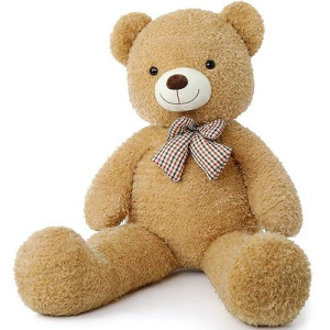 Doldoa Giant Teddy Bear Stuffed Animal, Big Teddy Bear For Baby Shower, Life Size Teddy Bear For Girlfriend Children, 47Inch, Tan