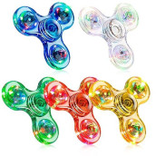 Figrol 5 Pack Fidget Spinners|Led Light Up Fidget Spinners For Children|Party Favors|Goodie Bag Stuffers Birthday Gifts Classroom Prizes