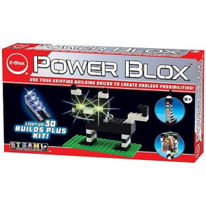 E-Blox Power Blox Builder - Plus Kit 3D Led Light-Up Building Blocks Toys Set For Kids Ages 8+