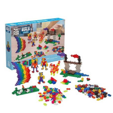 Plus Plus - Learn To Build Basic Color Mix, 400 Piece - Construction Building Stem/Steam Toy, Interlocking Mini Puzzle Blocks For Kids