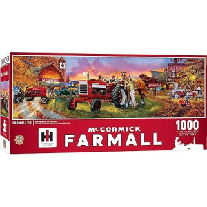 Masterpieces 1000 Piece Jigsaw Puzzle For Adults, Family, Or Kids - Farmall Panoramic - 13"X39"