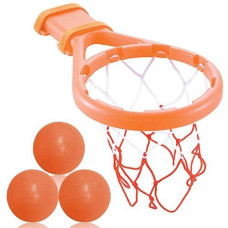 3 Bees & Me Bath Toy Basketball Hoop & Balls Set For Boys And Girls - Kid & Toddler Bath Toys Gift