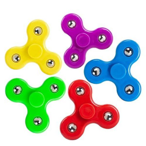 YOLOPLUS+ 5 Pieces Mini Size Fidget Spinner Toys for children Kids girls Boys Hand Spinner Best Toys Fit The Small Hand Birthday Party Favor Kindergarten(XS Size 2 Inch)