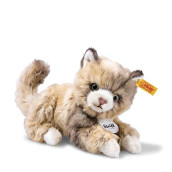 Steiff Lucy Cat Plush Animal Toy Spotted Brown