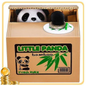 Stealing Coin Panda Box- Piggy Bank - English Speaking