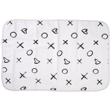 Kushies Deluxe Change Pad Flannel, Xo Black & White (P210-639)