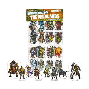 Arcknight Flat Plastic Miniatures: Wildlands; 62 Unique Wilderness-Themed Minis For Dnd 5E And Pathfinder; Affordable, Skinny Figurines For Dungeons And Dragons And Other Tabletop Rpg Games