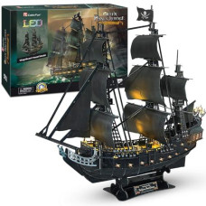 3D Puzzles For Adults Home Decor Pirate Ship Gifts For Men Women Model Kits Brain Teaser Puzzles For Adults Teacher Gifts,Queen Anne'S Revenge 340 Pcs