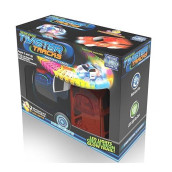 Mindscope Twister Tracks Neon Glow In The Dark Add On Emergency Car Series Set Of 2 (Police Car And Fire Truck)