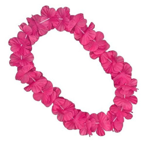 Blinkee Hawaiian Flower Lei Necklace Pink