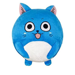 Great Eastern Entertainment Fairy Tail - Happy Collectible Plush Toy, 8", Blue