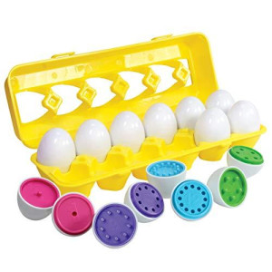 Kidzlane Color Matching Egg Set - Toddler Toys - Educational Color & Number Recognition Skills Learning Egg Toy Egg Puzzle Toys For Toddlers, Boys, Girls, Kids