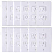 AUSTOR 12 Pack Baby Safety Wall Socket Plugs Electric Outlet covers Baby Safety Self closing Wall Socket Plugs Plate Alternate for child Proofing