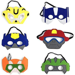 Rescue Bots Felt Masks For Birthday Party Favors And Dress Up Costumes Set Of 12