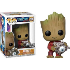 Funko - 24878 Guardians Of The Galaxy 2-Groot W/Cyber Eye Exclusive Multi-Coloured Figure