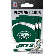 Masterpieces Family Games - Nfl New York Jets Playing Cards - Officially Licensed Playing Card Deck For Adults, Kids, And Family