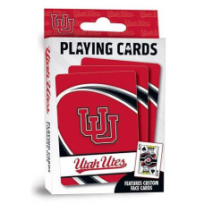 Masterpieces Family Games - Ncaa Utah Utes Playing Cards - Officially Licensed Playing Card Deck For Adults, Kids, And Family