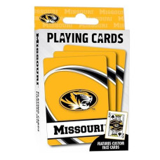 Masterpieces Family Games - Ncaa Missouri Tigers Playing Cards - Officially Licensed Playing Card Deck For Adults, Kids, And Family 2.5" X 3.5"