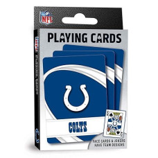 Masterpieces Family Games - Nfl Indianapolis Colts Playing Cards - Officially Licensed Playing Card Deck For Adults, Kids, And Family