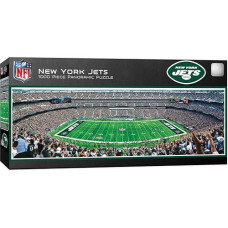 Masterpieces 1000 Piece Sports Jigsaw Puzzle - Nfl New York Jets Center View Panoramic - 13"X39"