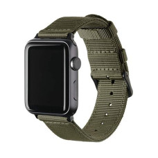 Archer Watch Straps - Premium Nylon Replacement Bands For Apple Watch (Olive, Black, 42/44/45/49Mm)