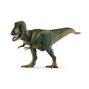 Schleich Dinosaurs - Tyrannosaurus Rex, T-Rex Toy With Realistic Detail And Movable Jaw, Imagination-Inspiring Dinosaur Toys For Girls And Boys Ages 4+, Dark Green