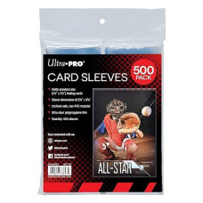 Ultra Pro Clear Card Sleeves For Standard Size Trading Cards Measuring 2.5" X 3.5" (500 Count Pack)