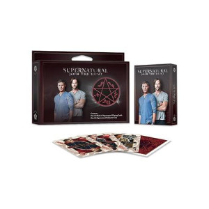 Albino Dragon Supernatural Playing Cards and Devil's Trap Coin