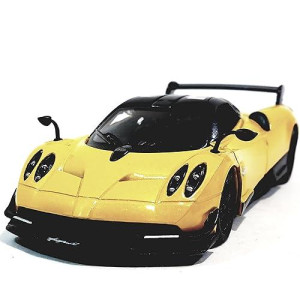 Kinsmart 2016 Pagani Huayra Bc Yellow 5" 1:38 Scale Die Cast Metal Model Toy Car W/Pullback Action