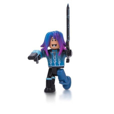 Roblox Action Collection - Blue LAZER Parkour Runner Figure Pack [Includes Exclusive Virtual Item]