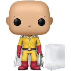 Funko Pop! Anime: One Punch Man - Saitama Vinyl Figure (Bundled With Pop Box Protector Case)