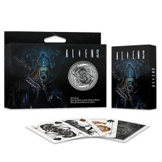Aliens Playing Cards with Collectible Coin