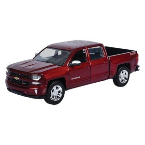 Showcasts Collectibles 2017 1/27 Scale Chevy Silverad 1500 Lt Z71 Crew Cab Truck Diecast Model Motormax