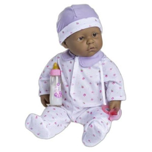 Jc Toys - La Baby - Hispanic 20-Inch Large Soft Body Baby Doll - Washable - Removable Purple Outfit With Hat And Pacifier - For Children 2 Years And Up