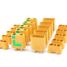 Amass 5 Pair Xt90S Xt90-S Xt90 Connector Anti-Spark Male Female Connector For Battery, Esc And Charger Lead
