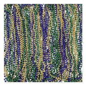 Funny Party Hats Mardi Gras Beads Necklaces - Party Costumes Accessories 144 Pc