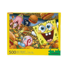 Aquarius Spongebob Squarepants Puzzle (500 Piece Jigsaw Puzzle) - Officially Licensed Spongebob Merchandise & Collectibles - Glare Free - Precision Fit - 14 X 19 Inches